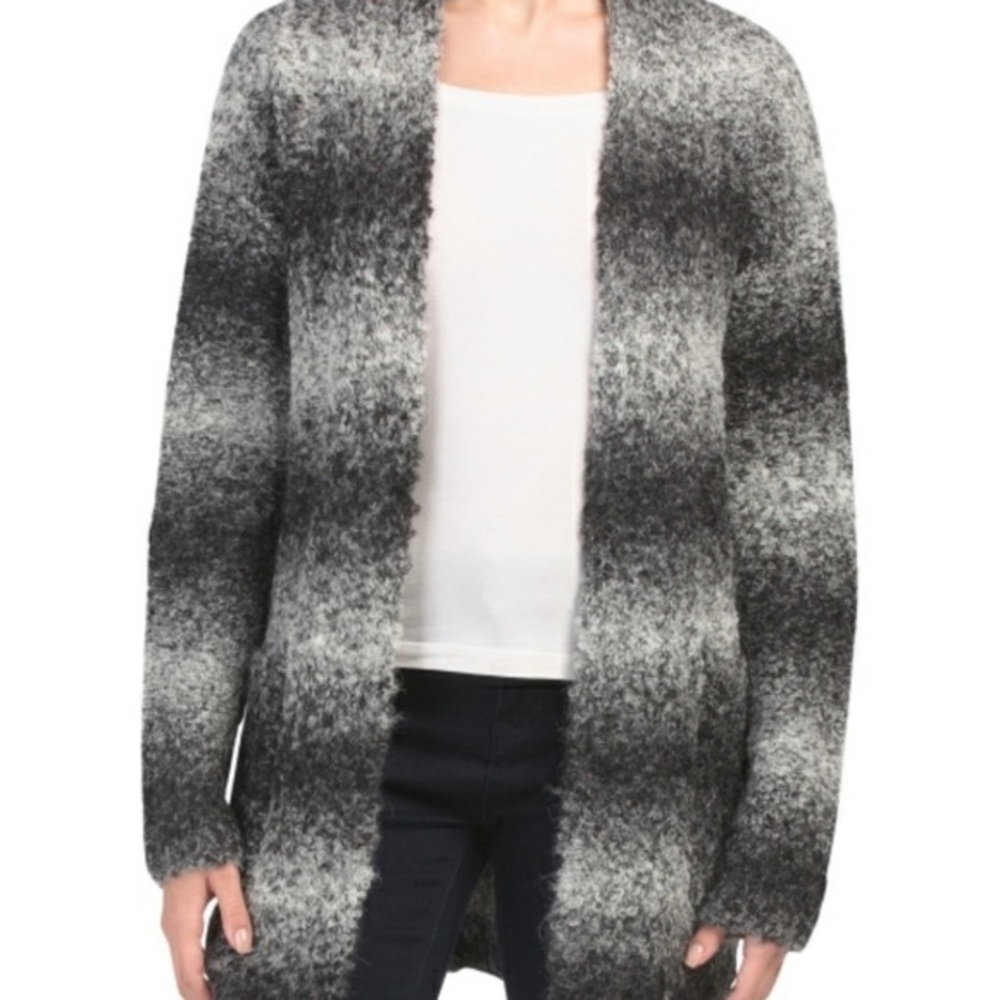 Rachel Zoe alpaca wool blend ombré cardigan small